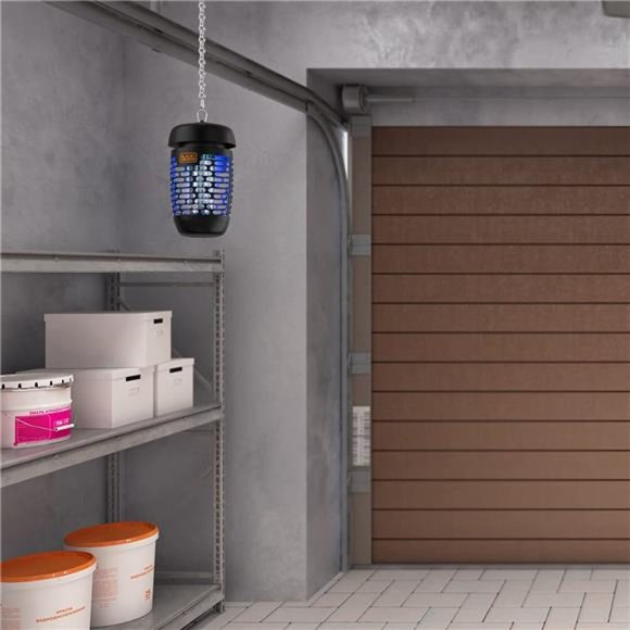 BLACK+DECKER Bug Zapper Electric Lantern with Insect Tray, 625 Square Feet - Picture 5 of 6